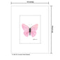 Lavender Pink Butterfly, Print (#8674D)