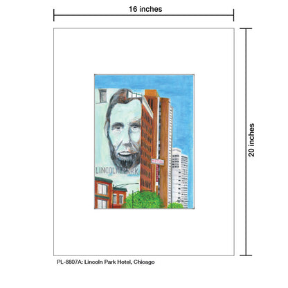 Lincoln Hotel, Chicago, Print (#8807A)