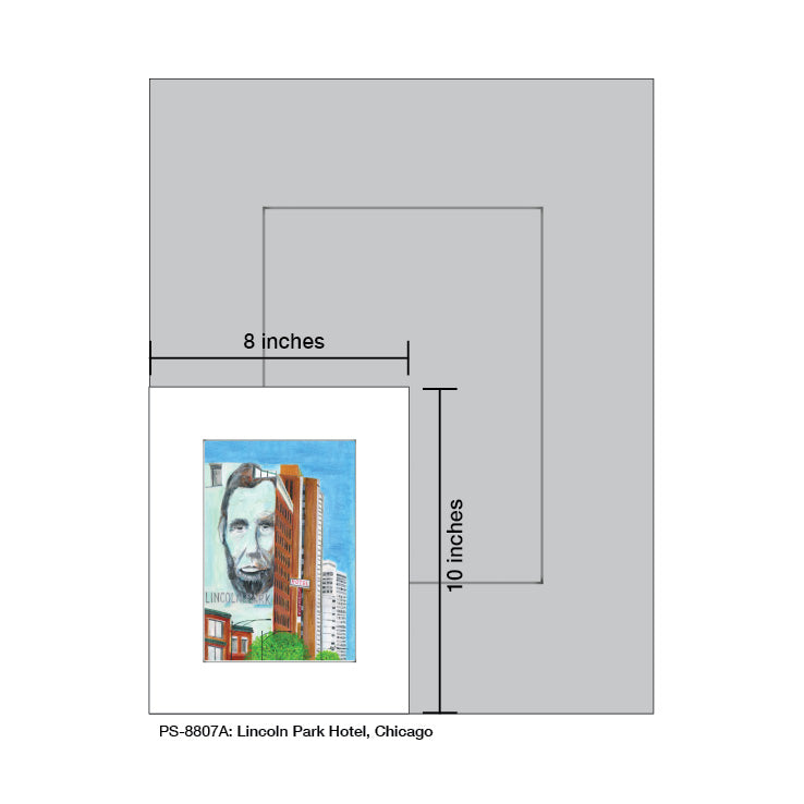 Lincoln Hotel, Chicago, Print (#8807A)