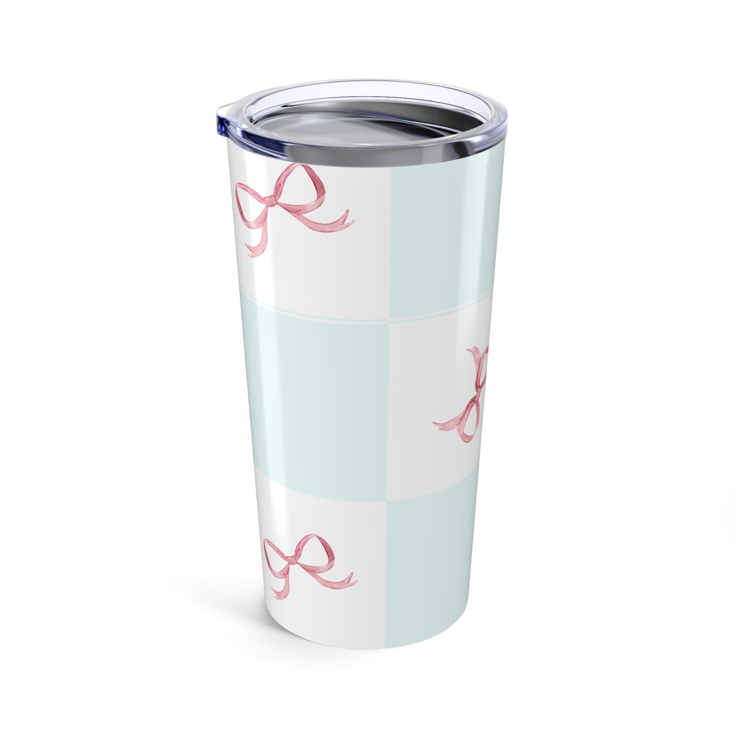 Customizable: Chic Ribbon Tumbler 20oz - Stylish Travel Mug, Perfect for Gifting, Birthday Parties, Everyday Use, Bridesmaid Essentials
