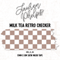 Milk Tea Retro Checker 15mm washi