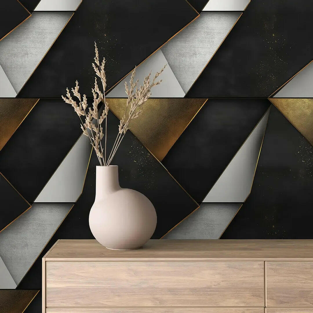 Opulent Onyx & Gold Forms