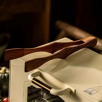 HeatResistant Wooden Food Tong Versatile Kitchen Essential