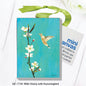 Wild Cherry with Hummingbird, Mini Canvas (MC-7758A)
