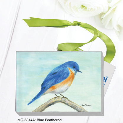Blue Feathered, Mini Canvas (MC-8314A)