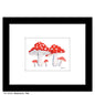 Mushrooms - Red, Print (#8785C)