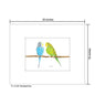 Parakeet Duo, Print (#8780B)