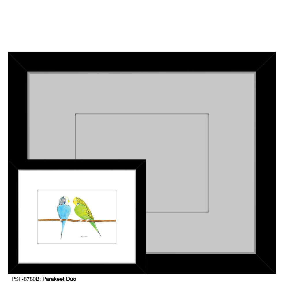 Parakeet Duo, Print (#8780B)