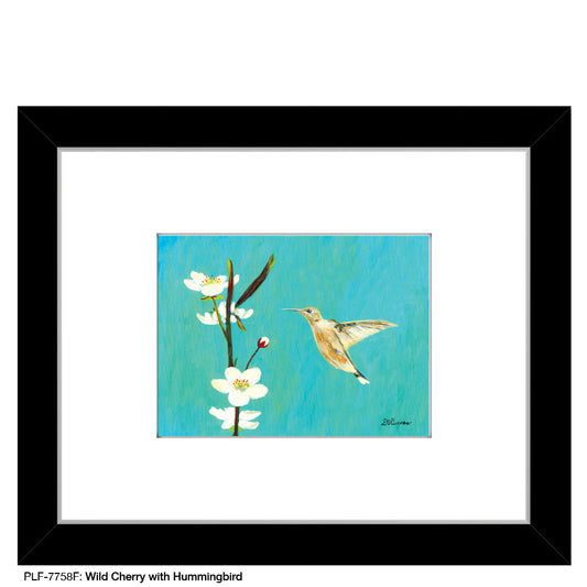 Wild Cherry with Hummingbird, Print (#7758F)