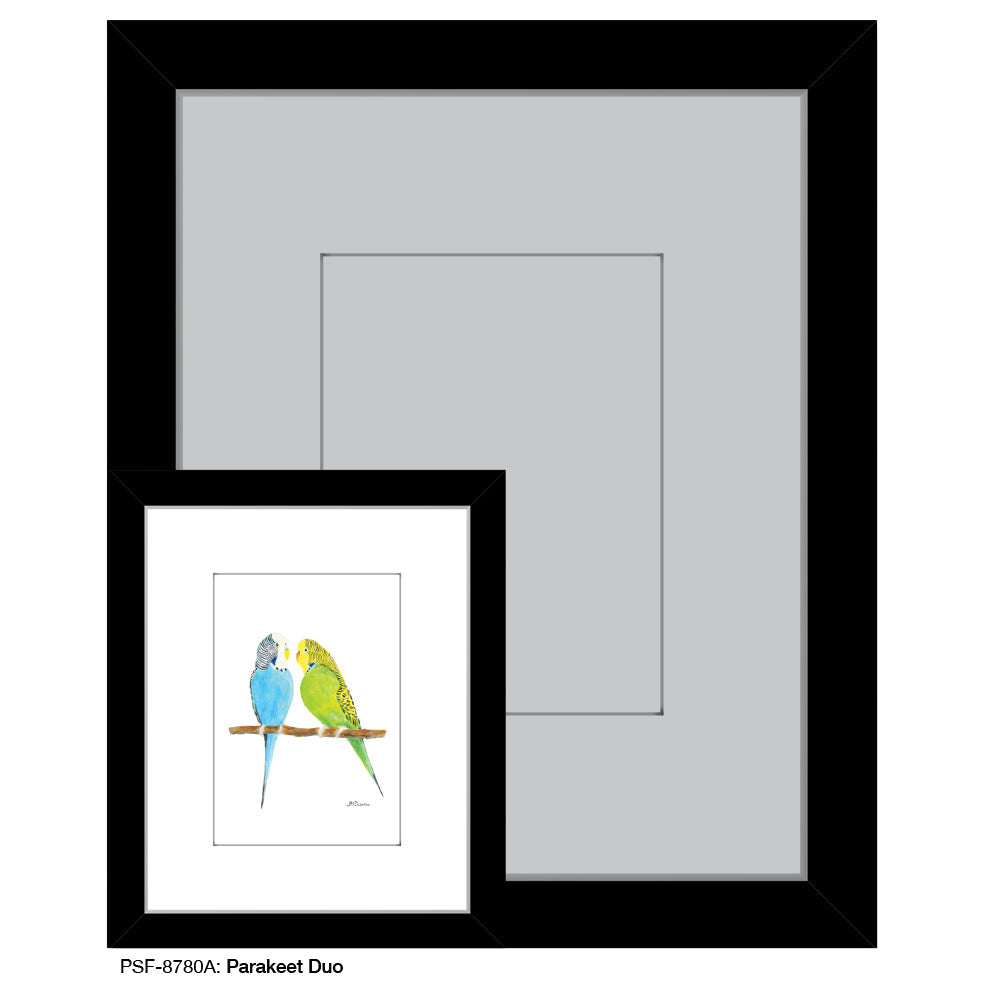 Parakeet Duo, Print (#8780A)