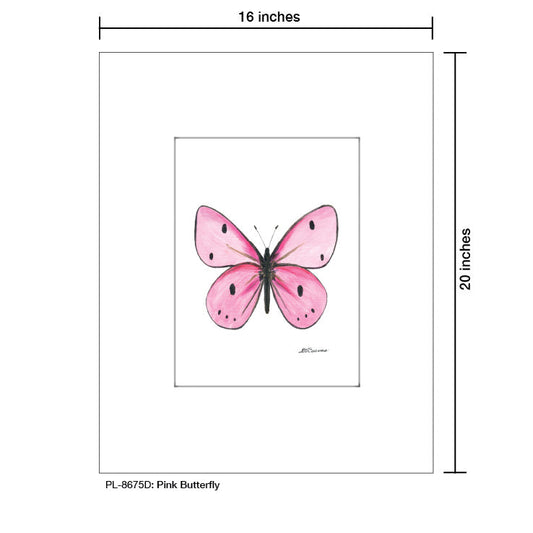 Pink Butterfly, Print (#8675D)