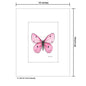 Pink Butterfly, Print (#8675D)