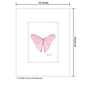 Pretty in Pink Butterfly, Print (#8676D)