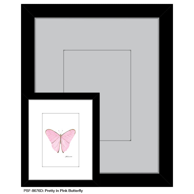 Pretty in Pink Butterfly, Print (#8676D)