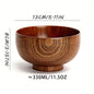 Retro Jujube Wood Bowl Durable AntiScald CampingReady