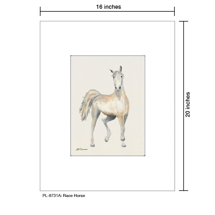 Race Horse, Print (#8731A)