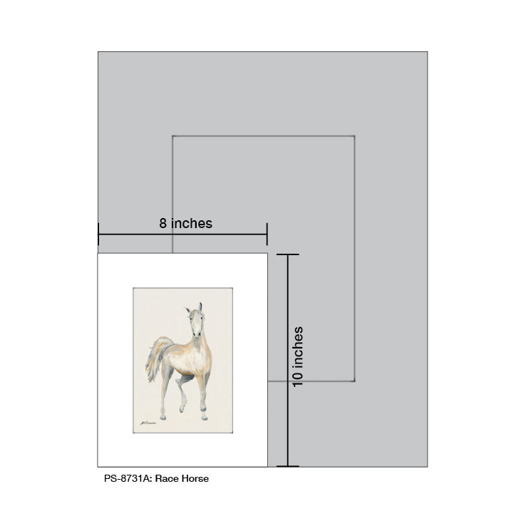 Race Horse, Print (#8731A)