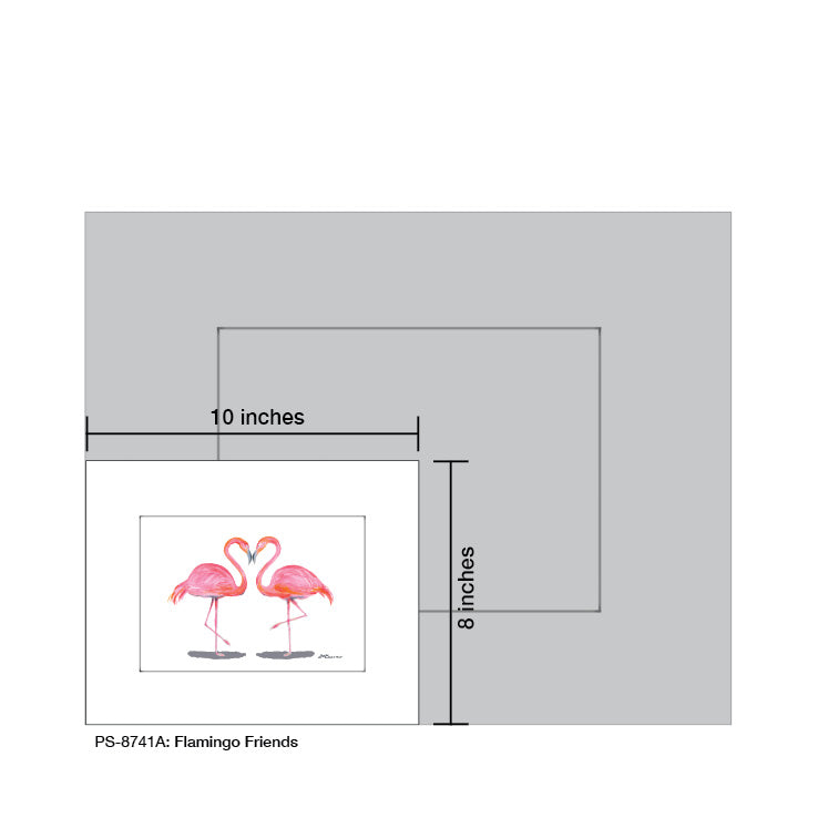 Flamingo Friends, Print (#8741A)