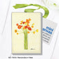 Ranunculus in Vase, Mini Canvas (MC-7923G)