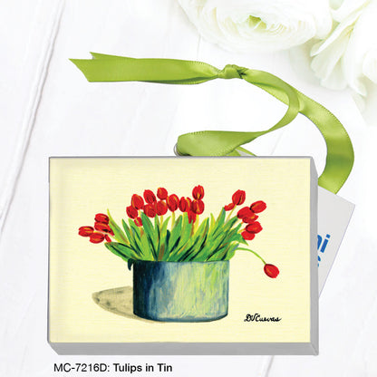 Tulips in Tin, Mini Canvas (MC-7216D)
