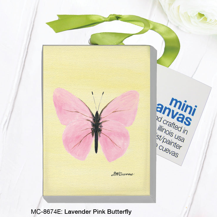 Lavender Pink Butterfly, Mini Canvas (MC-8674E)