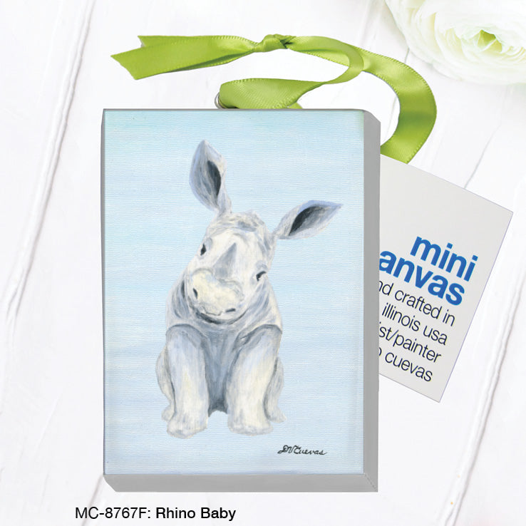 Rhino Baby, Mini Canvas (MC-8767F)