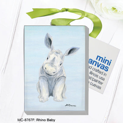 Rhino Baby, Mini Canvas (MC-8767F)