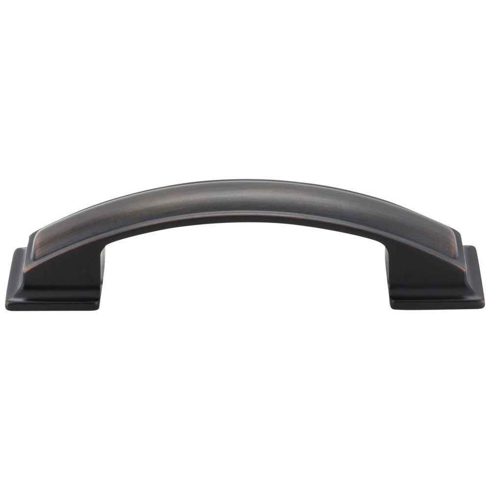 96 mm Center-to-Center Satin Nickel Square Annadale Cabinet Pull