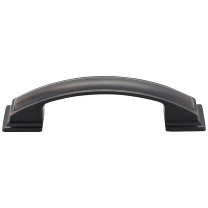 96 mm Center-to-Center Satin Nickel Square Annadale Cabinet Pull