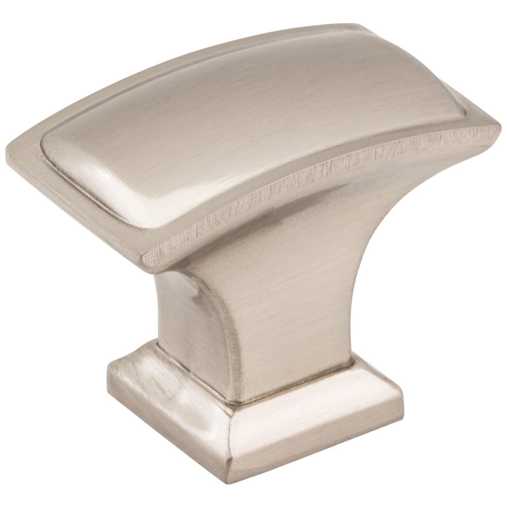 1-1/2" Overall Length Satin Nickel Rectangle Annadale Cabinet Knob