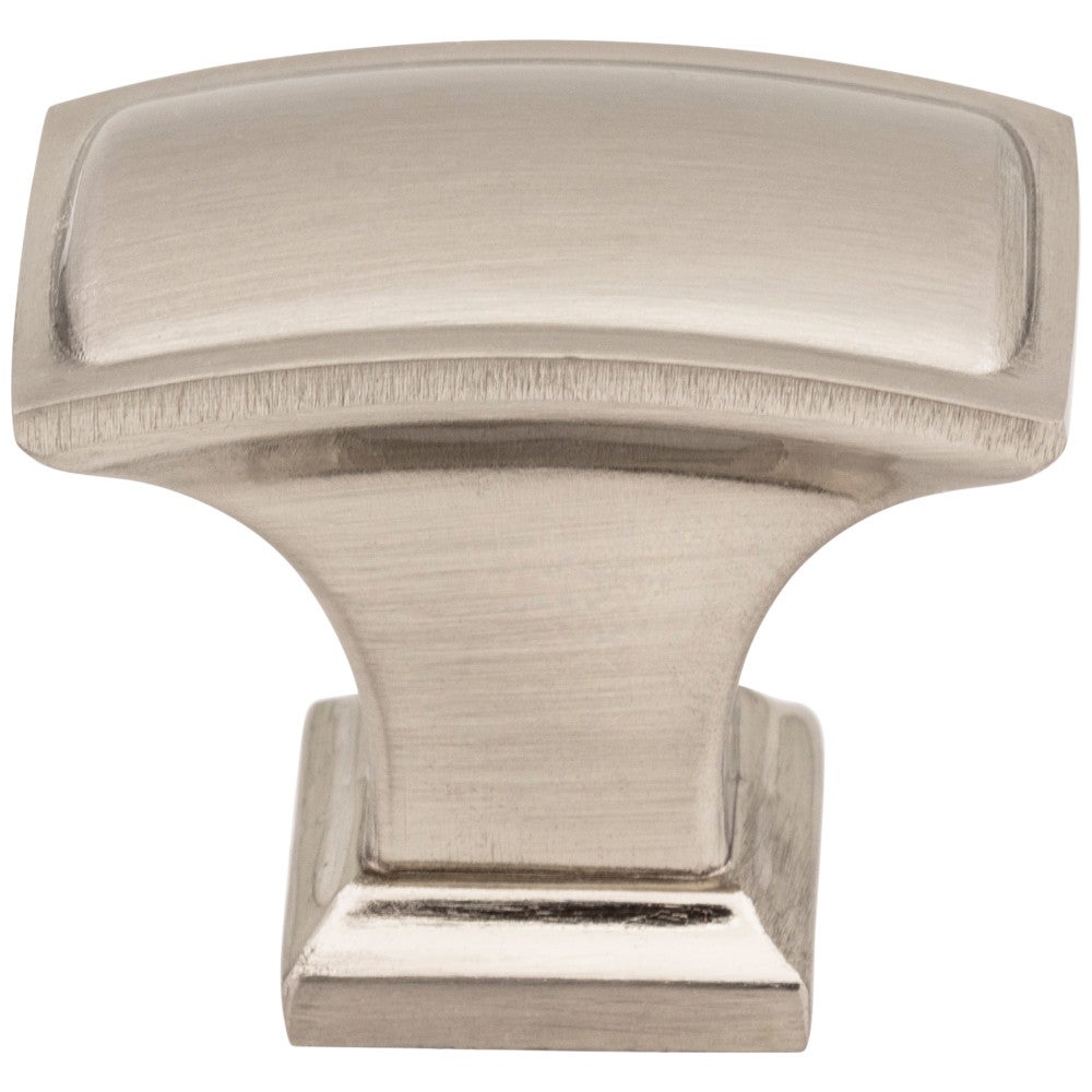1-1/2" Overall Length Satin Nickel Rectangle Annadale Cabinet Knob