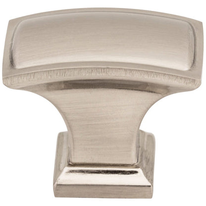 1-1/2" Overall Length Satin Nickel Rectangle Annadale Cabinet Knob