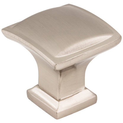 1-1/4" Overall Length Satin Nickel Square Annadale Cabinet Knob