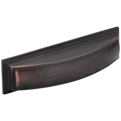 96 mm Center-to-Center Satin Nickel Square Annadale Cabinet Cup Pull