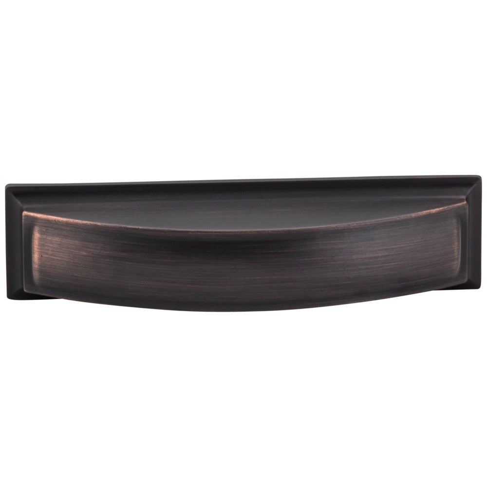 96 mm Center-to-Center Satin Nickel Square Annadale Cabinet Cup Pull