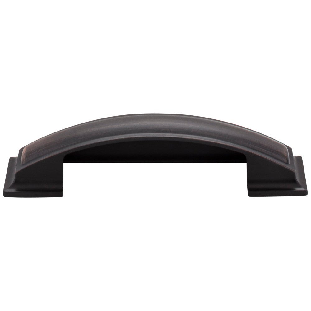 96 mm Center-to-Center Satin Nickel Square Annadale Cabinet Cup Pull