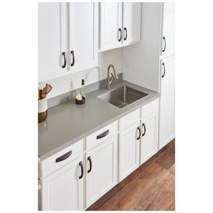 96 mm Center-to-Center Satin Nickel Square Annadale Cabinet Cup Pull