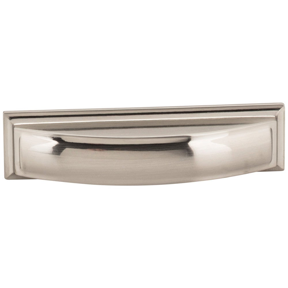 96 mm Center-to-Center Satin Nickel Square Annadale Cabinet Cup Pull