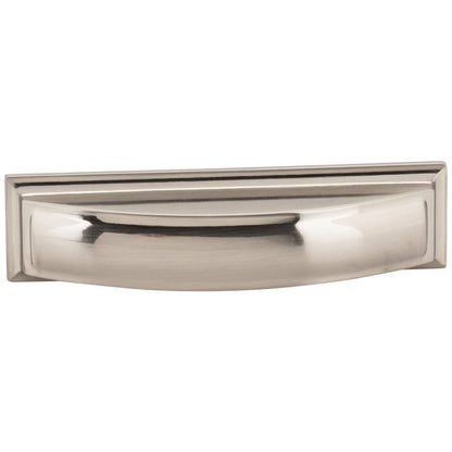 96 mm Center-to-Center Satin Nickel Square Annadale Cabinet Cup Pull