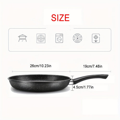 26cm NonStick Marble Coated Skillet PFOAFree Induction Ready