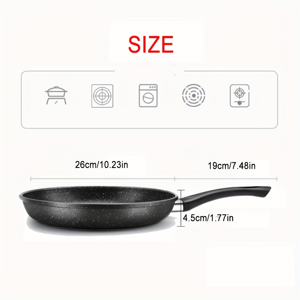 26cm NonStick Marble Coated Skillet PFOAFree Induction Ready