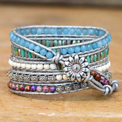 Hand-woven Stone Bead Watch – European and American Popular Accessories