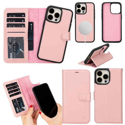 Casper Leather iPhone 15 Pro Max Wallet Case | Detachable MagSafe Compatible RFID Protection