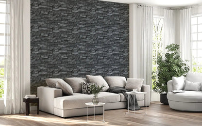 Charcoal Ledge Stone Wall