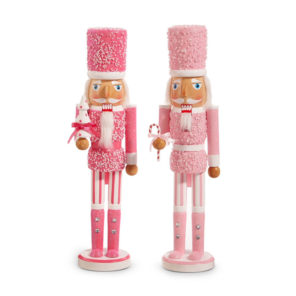 15.5" Pink Nutcracker - SET OF 2