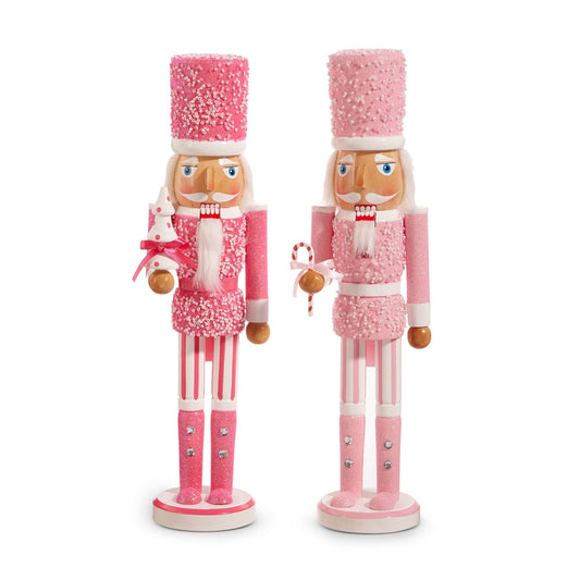 15.5" Pink Nutcracker - SET OF 2