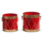 Christmas Carousel Collection - 10.5" Drum Containers
