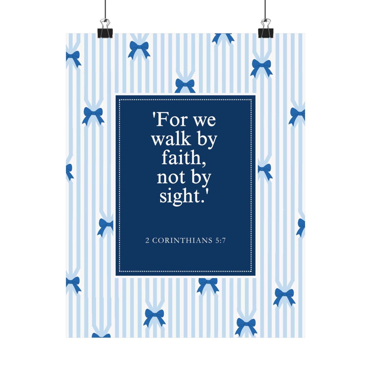 Inspirational Matte Vertical Posters, Faith Wall Art, Home Decor, Christian Decor, Motivational Print, Gift for Believers