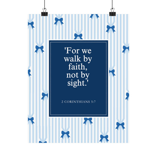 Inspirational Matte Vertical Posters, Faith Wall Art, Home Decor, Christian Decor, Motivational Print, Gift for Believers