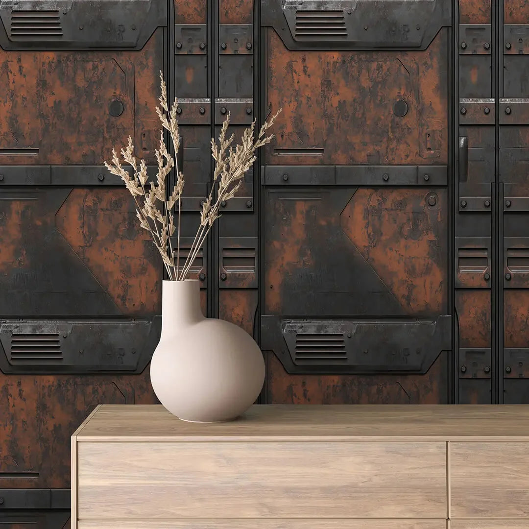 Oxidized Starship Hull Mural